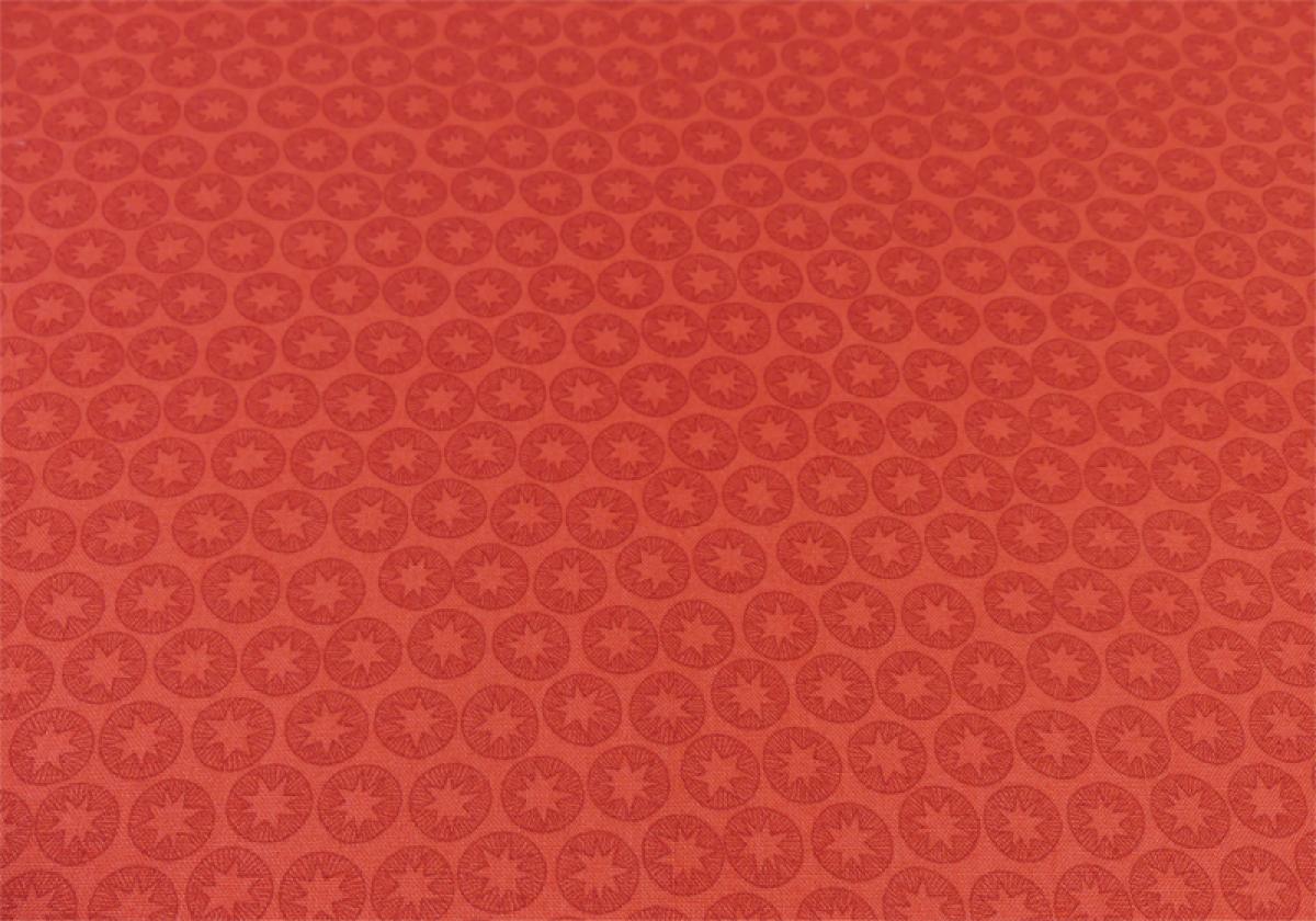 Lewis Irene Patchworkstoff winterlich floral Sterne rot